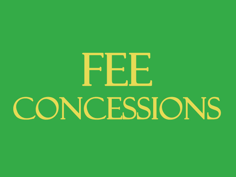 Fee concessions