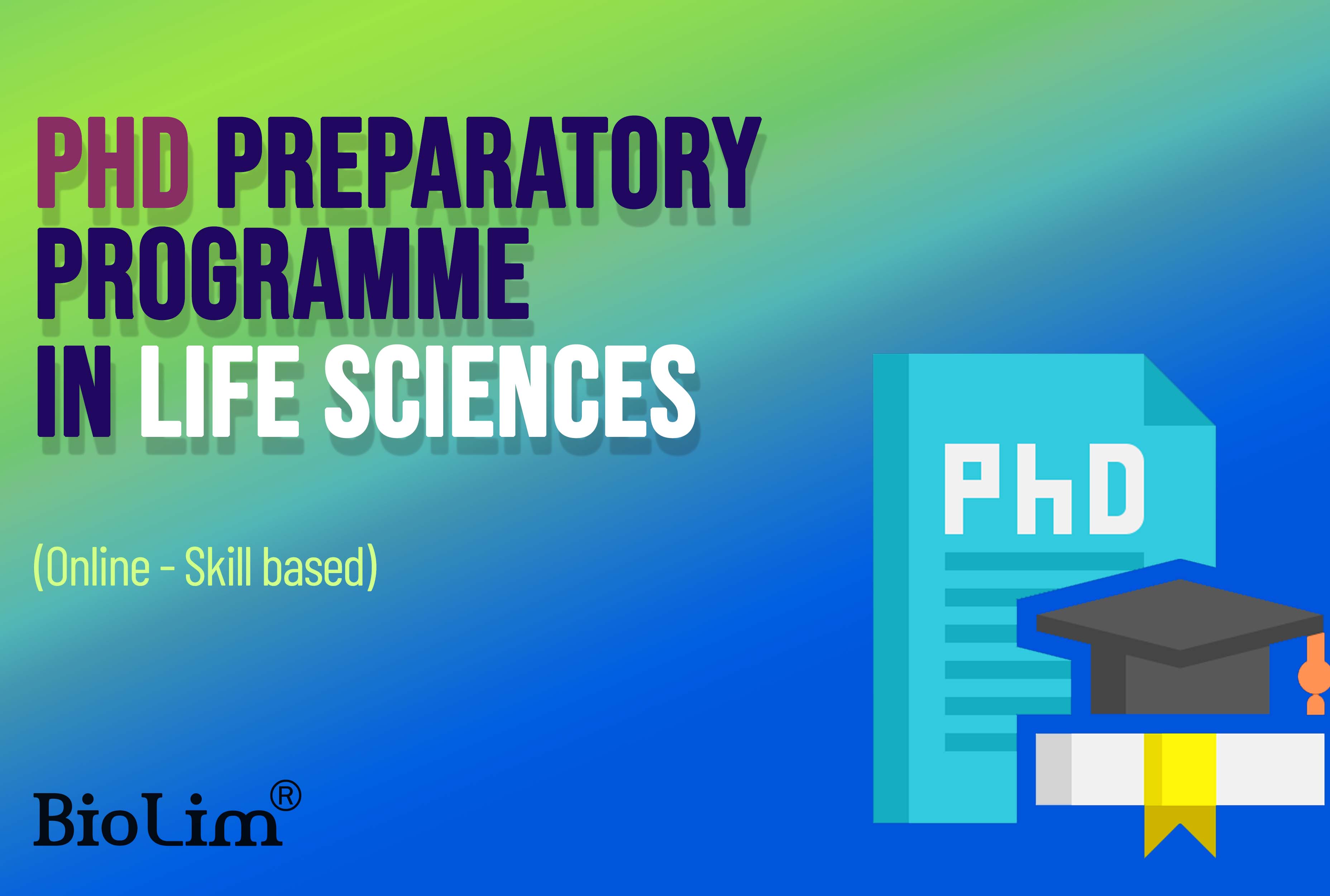 PhD preparatory programme in life sciences