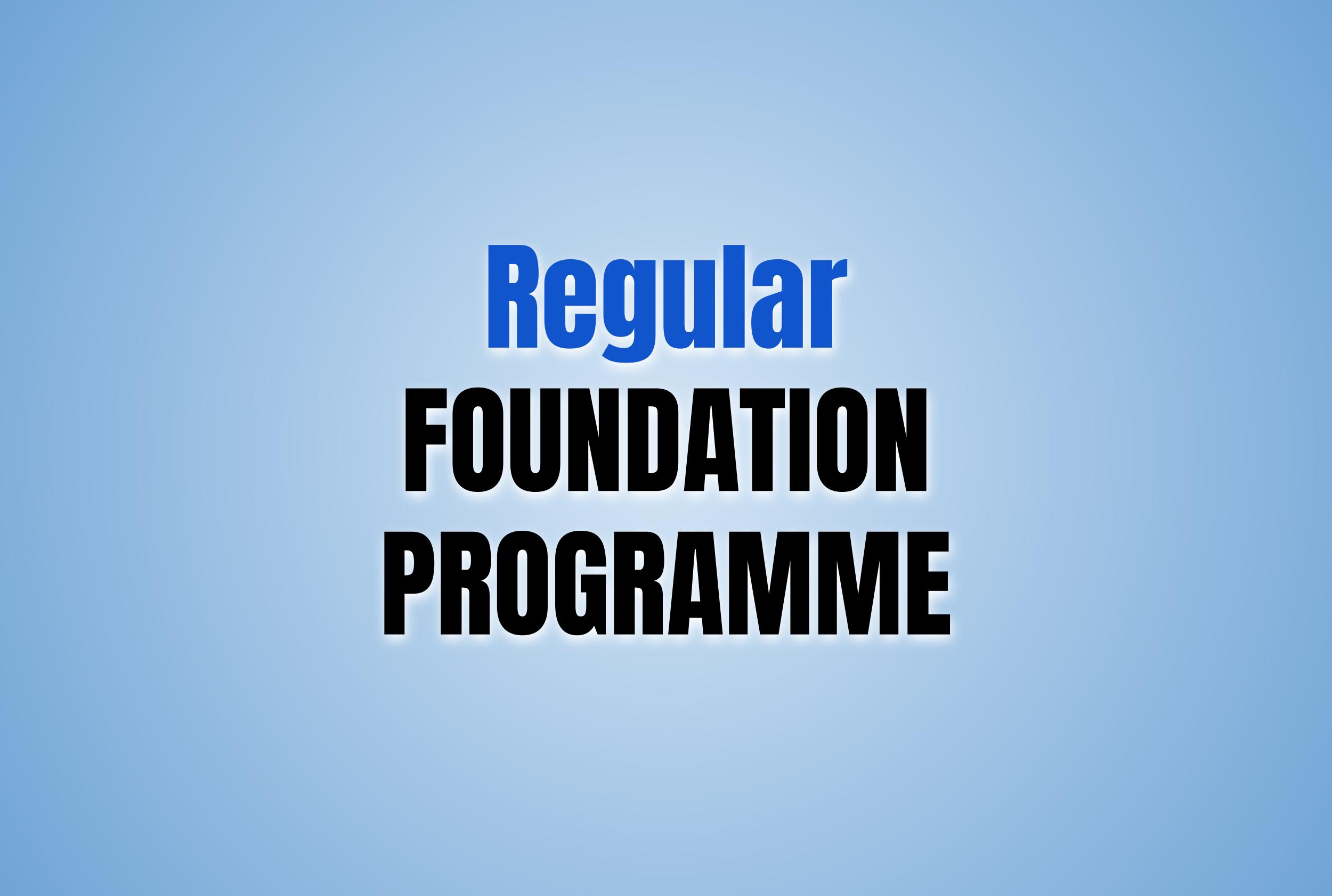 BioLim Regular Foundation Programmes