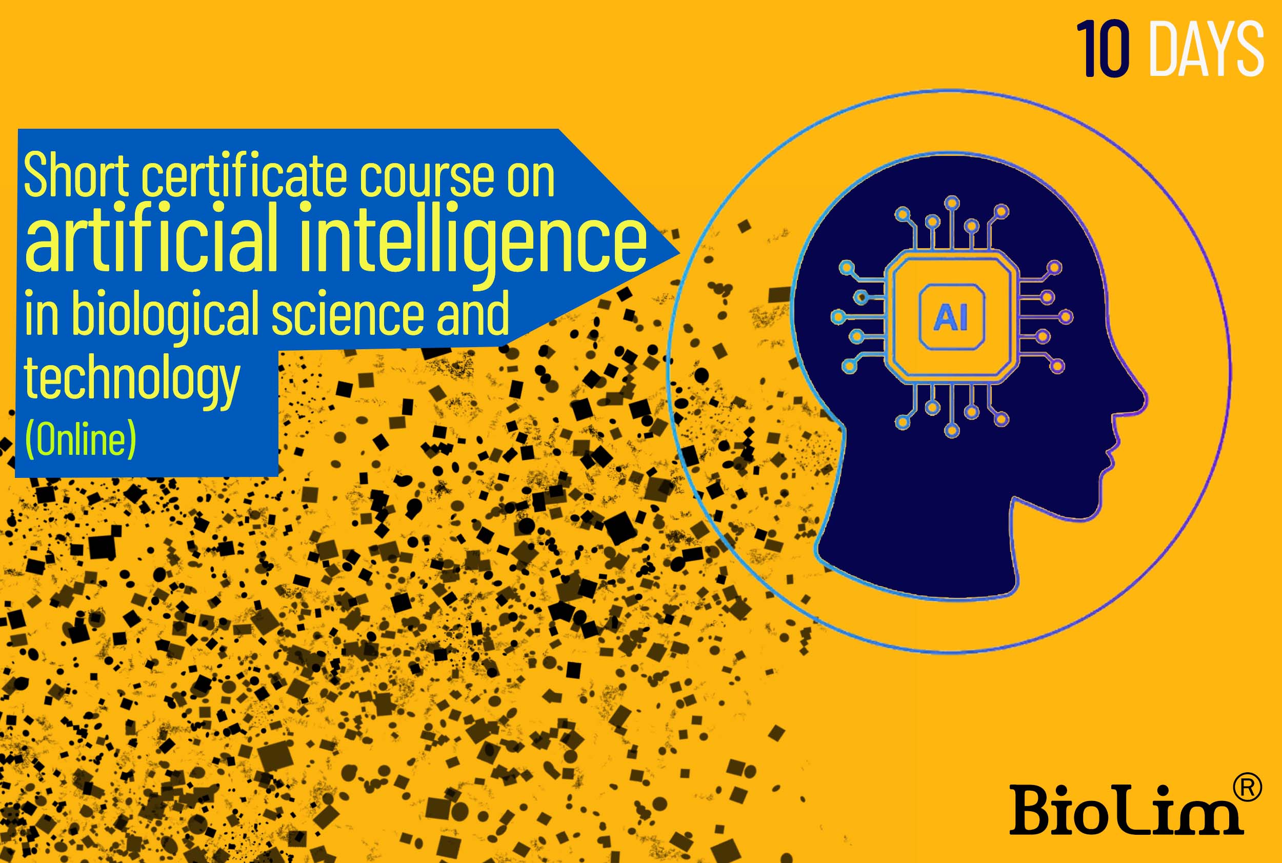 Short certificate course on artificial intelligence in biological science and technology