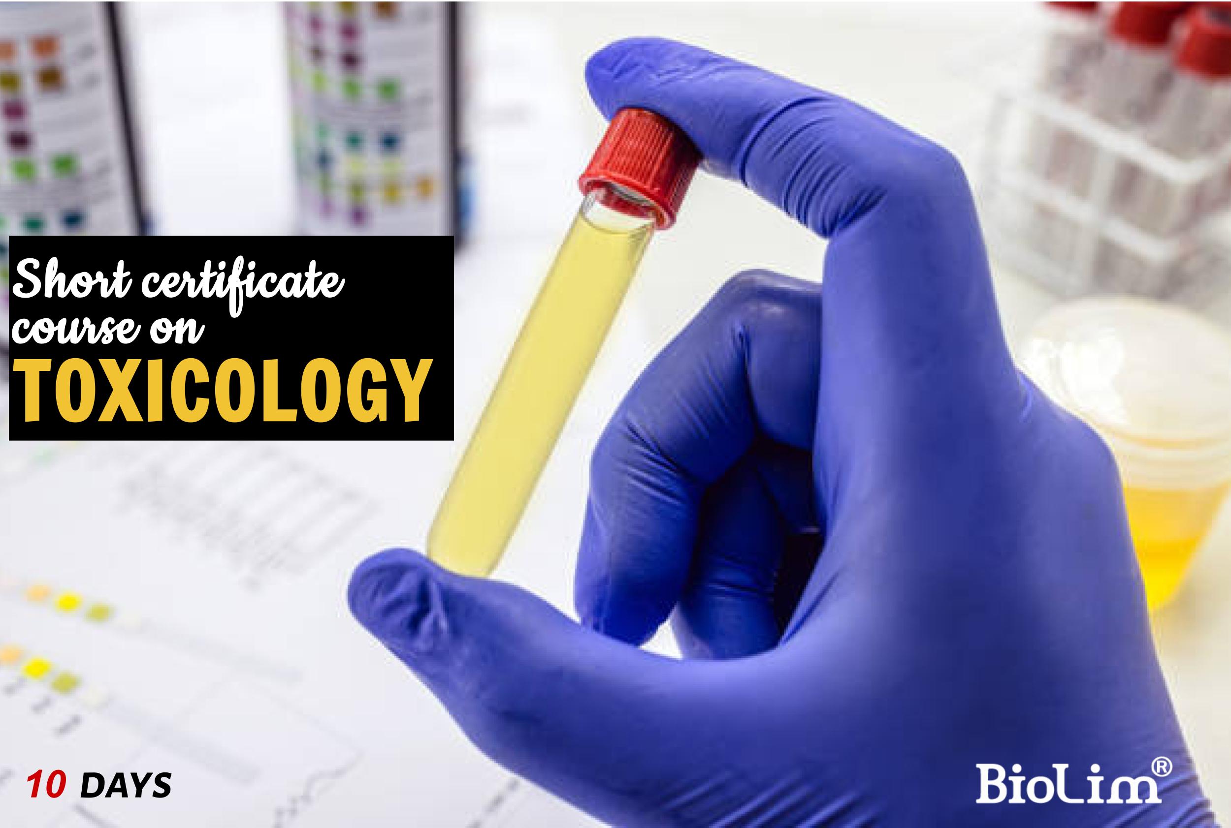 Short certificate course on toxicology